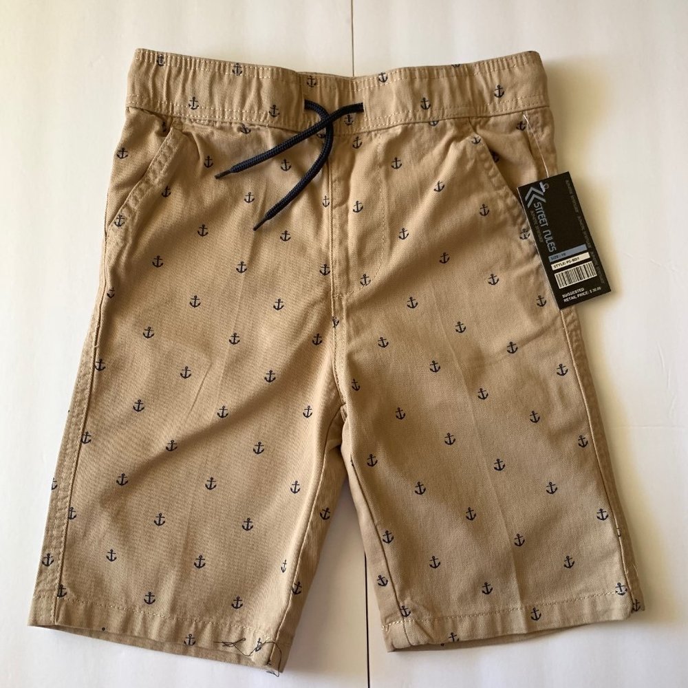 BOY'S PULL ON ALL OVER PRINT TWILL SHORTS